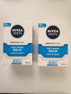 NIVEA MEN Sensitive Cool Post Shave Balm - Blue Set of 2